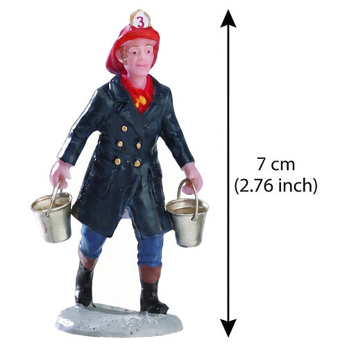 Fireman pompieri set 6 pezzi statuina Lemax 7x19x8 cm - 02446 2