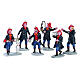 Fireman pompieri set 6 pezzi statuina Lemax 7x19x8 cm - 02446 s1