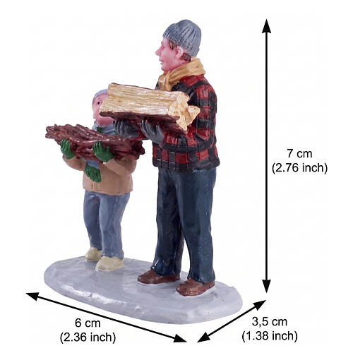 Firewood For the Hearth statuina Lemax 7x6x3 cm - 02807 2