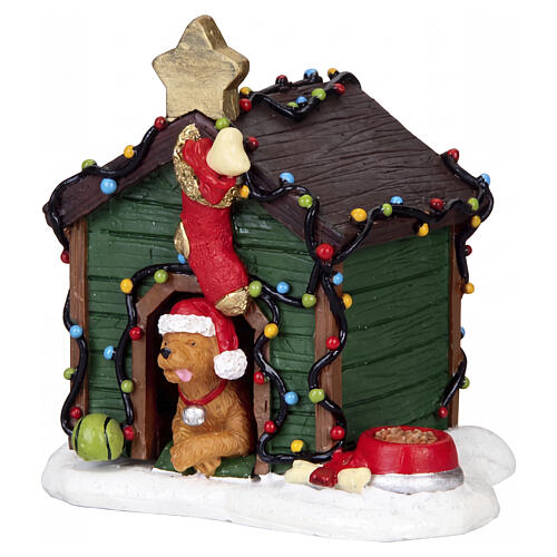 Decorated Light Doghouse statuina Lemax Vail Village 6x6x5 cm - 02808 1