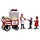 Popcorn Seller set 4 pcs figurine Lemax Caddington Village 9x13x4 cm - 02832 s1