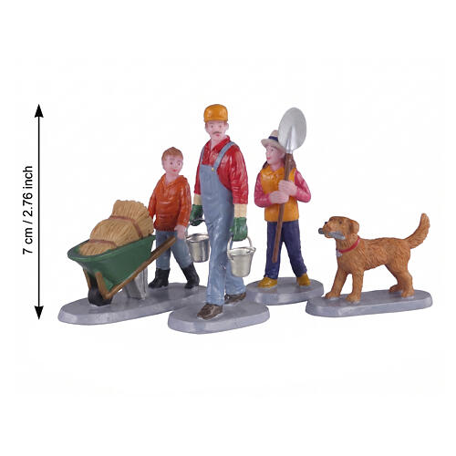 Morning Chores ensemble 4 pcs figurine Lemax 7x13x4 cm - 02922 2
