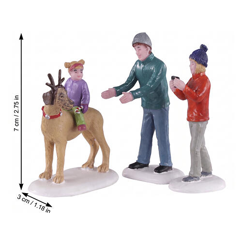 Rover Plays Rudolph set 3 pièces figurine Lemax 7x10x3 cm - 02923 2