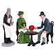 Café Society 4-piece set, Lemax figurine for Caddington Village, 3x4x1.2 in - 02925 s1