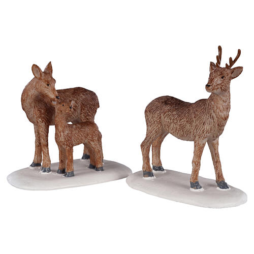Deer Family 2-teiliges Hirschfiguren-Set Lemax 7x13x3 cm - 02929 1