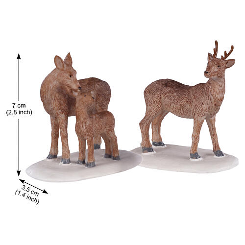 Deer Family 2-teiliges Hirschfiguren-Set Lemax 7x13x3 cm - 02929 2