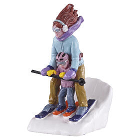 Mommy & Me Ski statuina Lemax Vail Village 7x5x4 cm - 02938