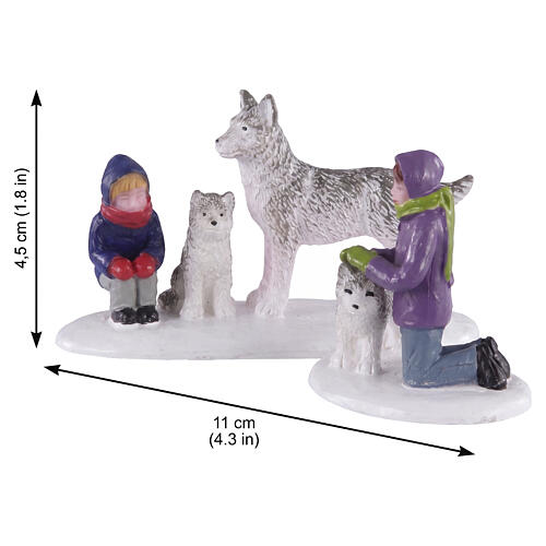 Future Sled Dogs set 2 pezzi statuina Lemax Vail Village 5x11x3 cm - 02941 2