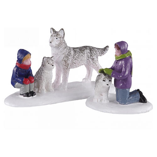 Future Sled Dogs conjunto 2 peças figura Lemax Vail Village 5x11x3 cm - 02941 1