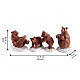 Bear Family Snow Day set 4 pezzi statuina Lemax Vail Village 4x11x4 cm - 02943 s2
