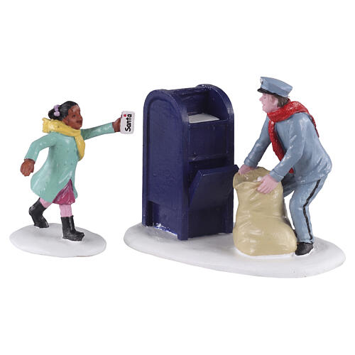 Just In Time set 2 pezzi statuina Lemax 6x10x4 cm - 02944 1