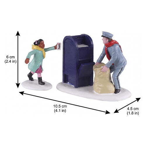 Just In Time set 2 pezzi statuina Lemax 6x10x4 cm - 02944 2