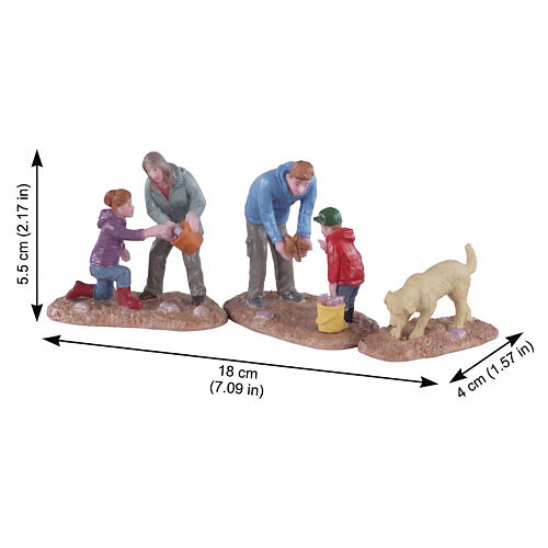 Looking For Seashells ensemble de 3 figurines Lemax Plymouth Corners 5,5x18x4 cm - 02946 2