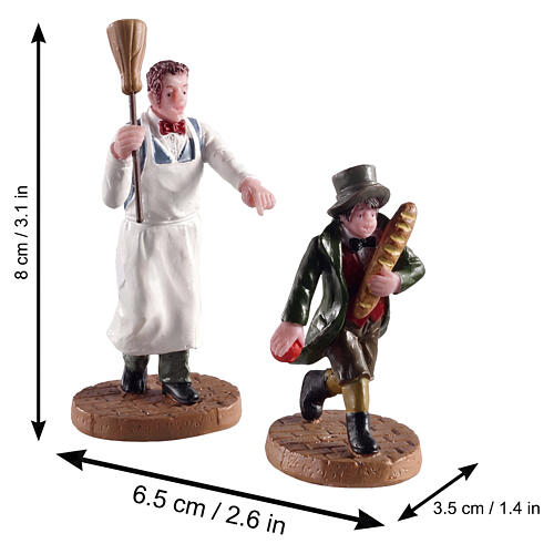 Artful Dodger set 2 pezzi statuina Lemax Caddington Village 8x7x3 cm - 02947 2