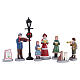 Baily's Music School Carolers set, 8 pieces, figurine by Lemax for Caddington Village, 4x8x1.2 in - 02949 s1