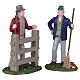 Friendly Neighbors set 2 pezzi statuina Lemax Harvest Crossing 7x9x3 cm - 12017 s1