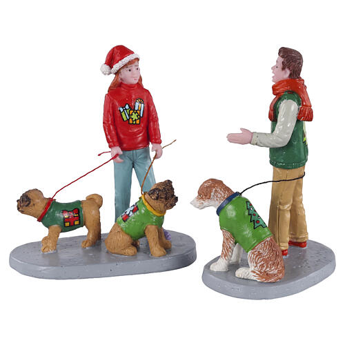 Festive Friends set 2 pezzi statuina Lemax 7x11x3 cm - 12019 1