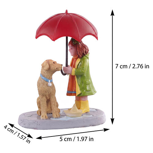 Umbrella Sharing statuina Lemax Caddington Village 7x5x4 cm - 12023 2