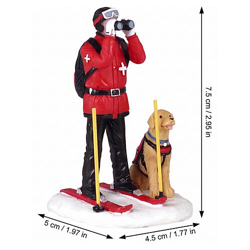 Ski Patrol statuina Lemax Vail Village 7x4x5 cm - 12028 2