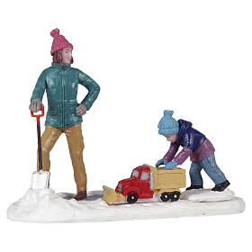 Figurka Lemax Vail Village, Clearing the Sidewalk, 7,3×9,2×4,4 cm - 12029