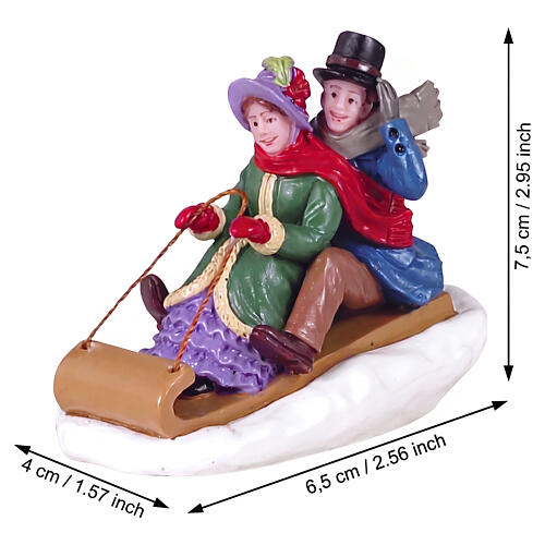 Victorian Toboggan Ride statuette Lemax Caddington Village 6x7x4 cm - 12033 2