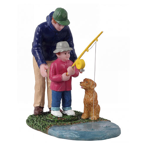 His First Fishing Lesson statuina Lemax Vail Village 6x6x4 cm - 12038 1