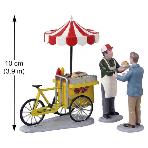 Taco Cart set 3 pezzi statuina Lemax 10x11x5 cm - 12042 2
