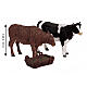 Zestaw krowa i byk, 3 elementy, figurka Lemax, kolekcja Harvest Crossing, 5,7x 7x8 cm — 12512 s2