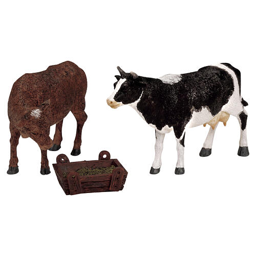 Feeding Cow & Bull conjunto 3 peças figura Lemax Harvest Crossing 6x7x8 cm - 12512 1