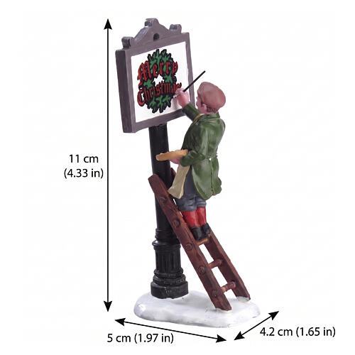 Sign Painter Figur Lemax Caddington Village 11x5x4 cm - 12527 2
