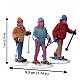 Snowshoe Walkers set 3 pezzi statuina Lemax Vail Village 7x10x4 cm - 22033 s2