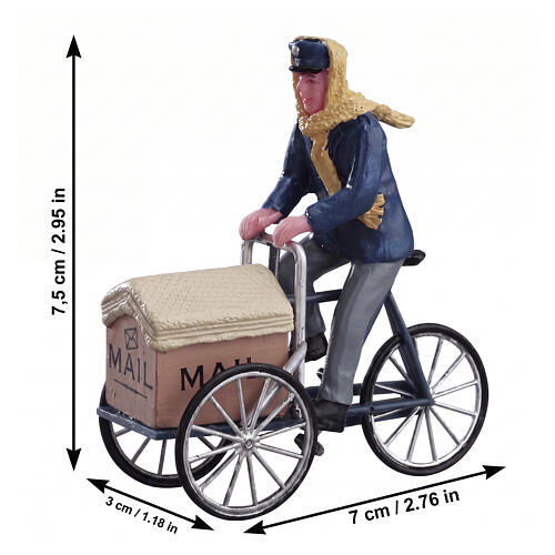 Mail Delivery Cycle figurine Lemax Caddington Village 7x7x3 cm - 22054 2