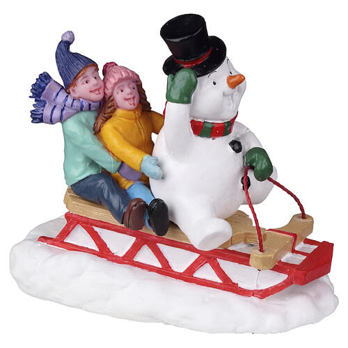 Sledding With Frosty statuina Lemax Vail Village 7x8x4 cm - 22119 1