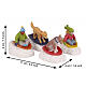 Dog Snow Saucer Fun 4-teiliges Figuren-Set Lemax Vail Village 4x11x4 cm - 22121 s2