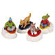 Dog Snow Saucer Fun set 4 pièces figurine Lemax Vail Village 4x11x4 cm - 22121 s1