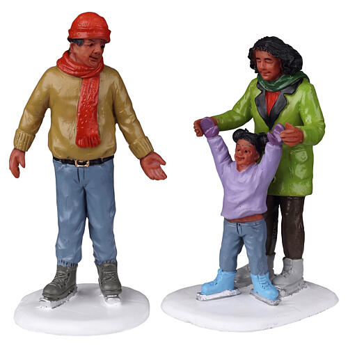 Family Ice Follies set 2 pezzi statuina Lemax Vail Village 7x7x4 cm - 22125 1