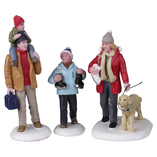 Going Skating conjunto de 3 estatuetas Lemax Vail Village 8x9x5 cm - 22129 1