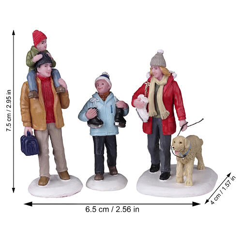 Going Skating conjunto de 3 estatuetas Lemax Vail Village 8x9x5 cm - 22129 2