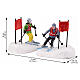Slalom Stars set 2 pezzi statuina Lemax Vail Village 6x13x4 cm - 22130 s2
