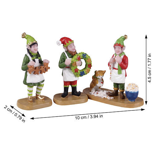 Crafty Elves set 3 pezzi statuina Lemax Santa'S Wonderland 5x10x2 cm - 22137 2