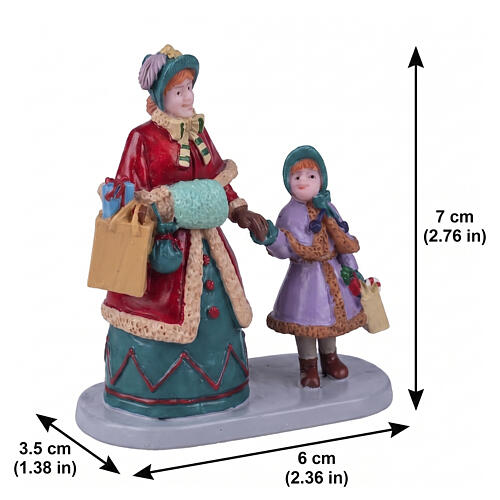 Holiday Shopping With Mum figurine by Lemax for Caddington Village, 2.7x2.4x1.3 in - 22142 2