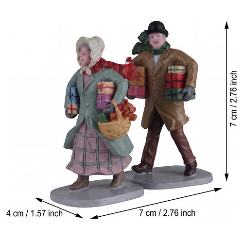 Gifts For The Grandchildren 2-teiliges Lemax Figurenset Caddington Village 7x7x4 cm – 22143 2