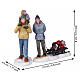 Long Day Snowshoeing set 2 pezzi statuina Lemax Vail Village 8x11x4 cm - 22148 s2