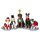 Costumed Canines set 5 pezzi statuina Lemax Plymouth Corners 5x10x4 cm - 32126 s1