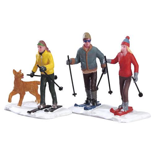 Cross-country Friends set 2 pezzi statuina Lemax Vail Village 7x14x4 cm - 32131 1