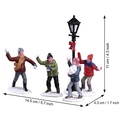 Snowball Fight Set 4-teilig Lemax 11x14x4 cm – 32133 2
