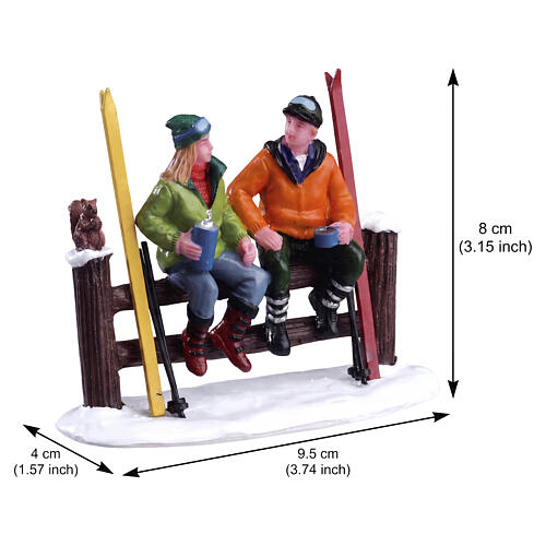 Estatueta Cross-country Coffee Break Lemax Vail Village 8x9,4x4 cm - 32134 2