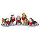 Christmas Pooch set 5 pezzi statuina Lemax 4x10x4 cm - 32138 s1