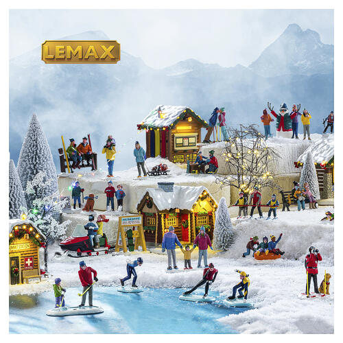 Tubing Trio statuina Lemax Vail Village 5x9x5 cm - 32205 3