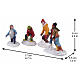 Snowball Battles 4-piece set, Lemax figure for Vail Village, 2.3x6.8x1.3 in - 32210 s2